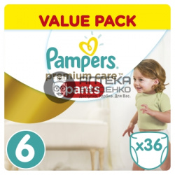 Фото товара Памперс (pampers) трусики premium care pants extra large 16+ 36 шт.