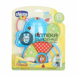 Фото товара Chicco погремушка-пазл Мистер Слоник 6+