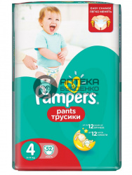 Фото товара Памперс (pampers) подгузники premium care maxi 8-14 кг. 104 шт.